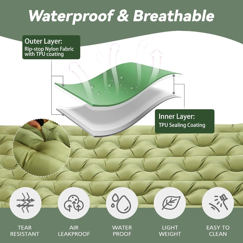 Double Sleeping Pad for Camping 6 UltraThick Camping Mattr
