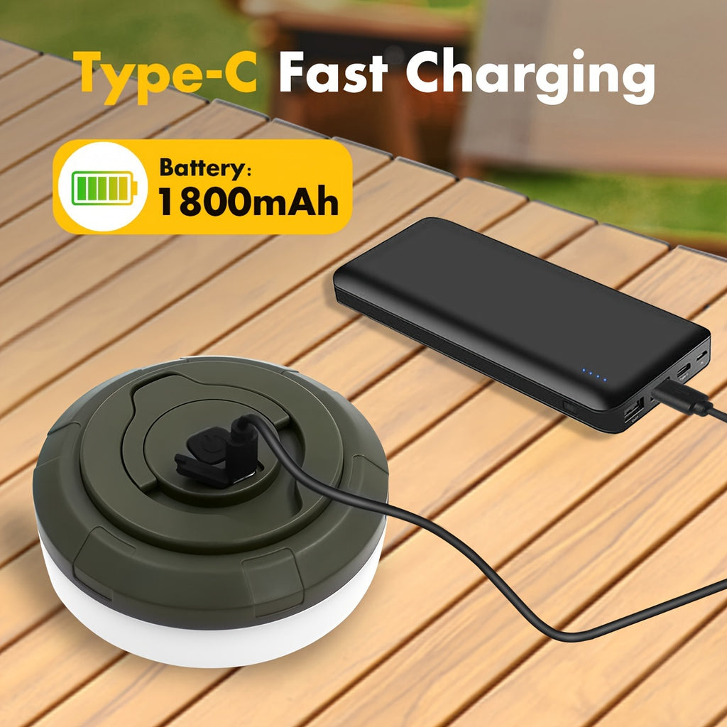 32FT LED Camping Lantern - Portable, Rechargeable, Waterproof Outdoor Light with USB Charging