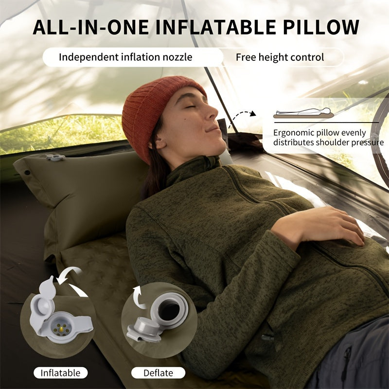 Naturehike Split-Free Inflatable Sleeping Pad - Ultra-Lightweight, Portable