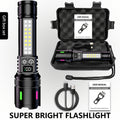 1pc\u002F2pcs Ultra-Bright Rechargeable Flashlight Gift Set, COB Flashlight