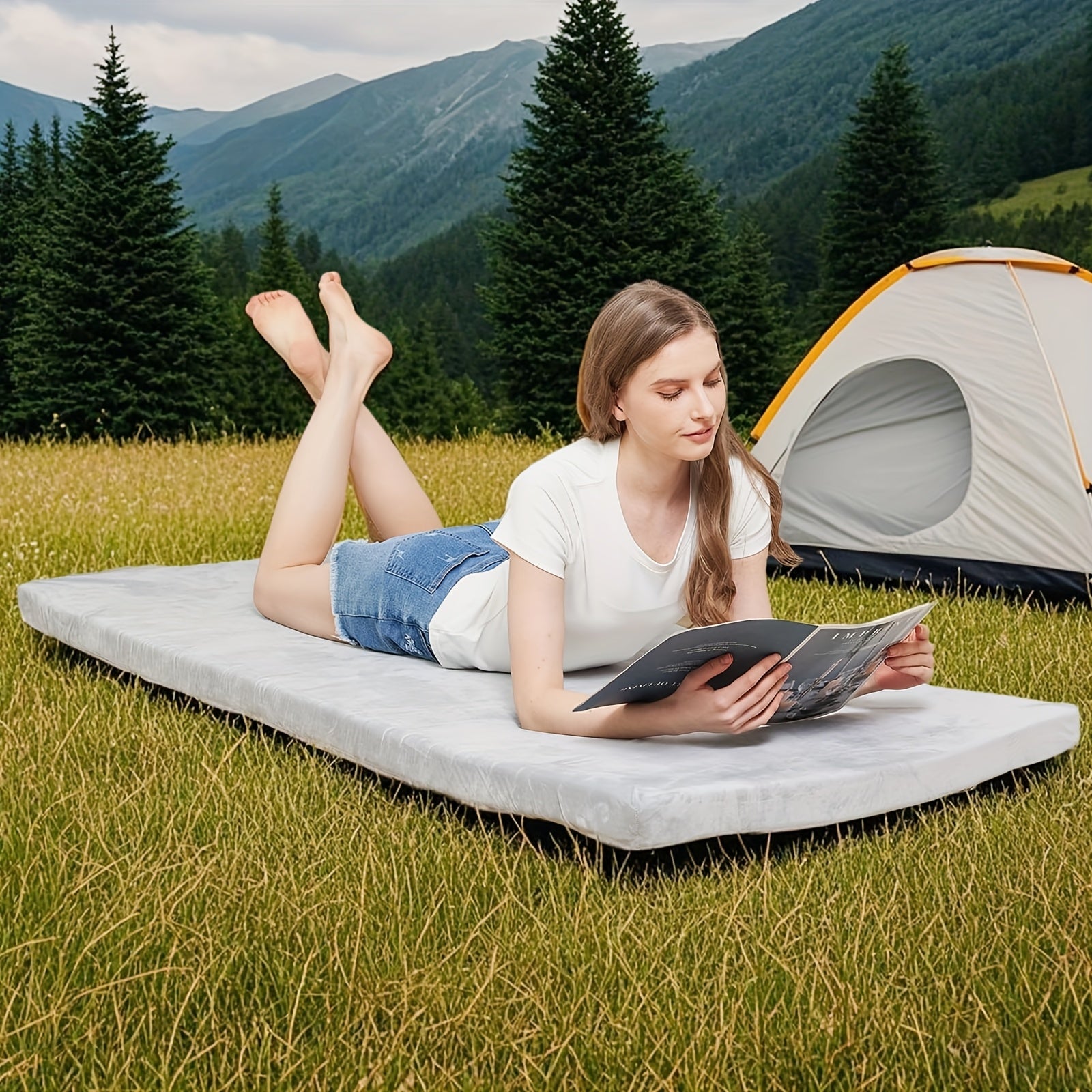 Heavy-Duty Camping Mattress Heavy-Duty Extra Long 75\