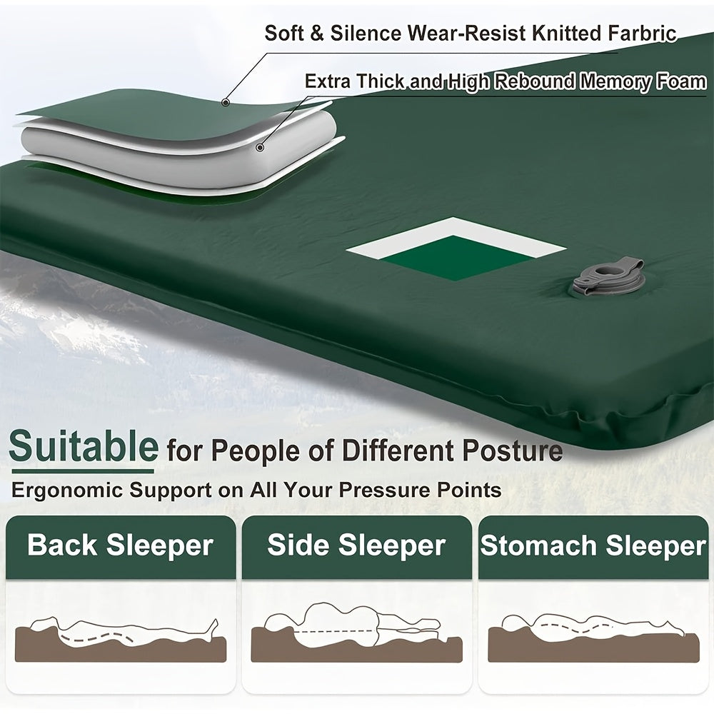 Self-Inflating Mattress for Camping, Providing Comfort for Tents And Midday Rests.