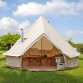 Luxury Cotton Bell Tent, Yurt Canvas Tent with Stove Jack, 4\u002F6\u002F8 Person Family 4 Season Camping