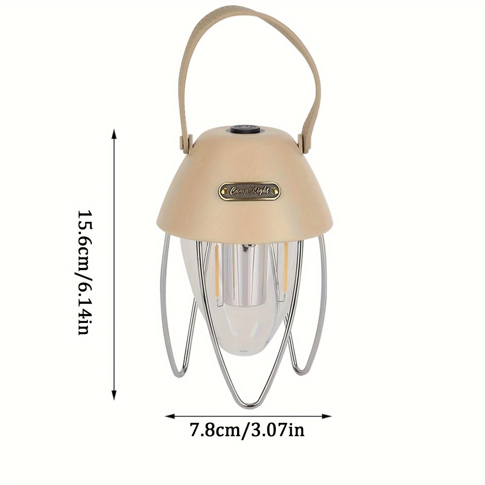 1pc LED Retro Camping Lights, Portable Multi-functional Rechargeable Tent Lights