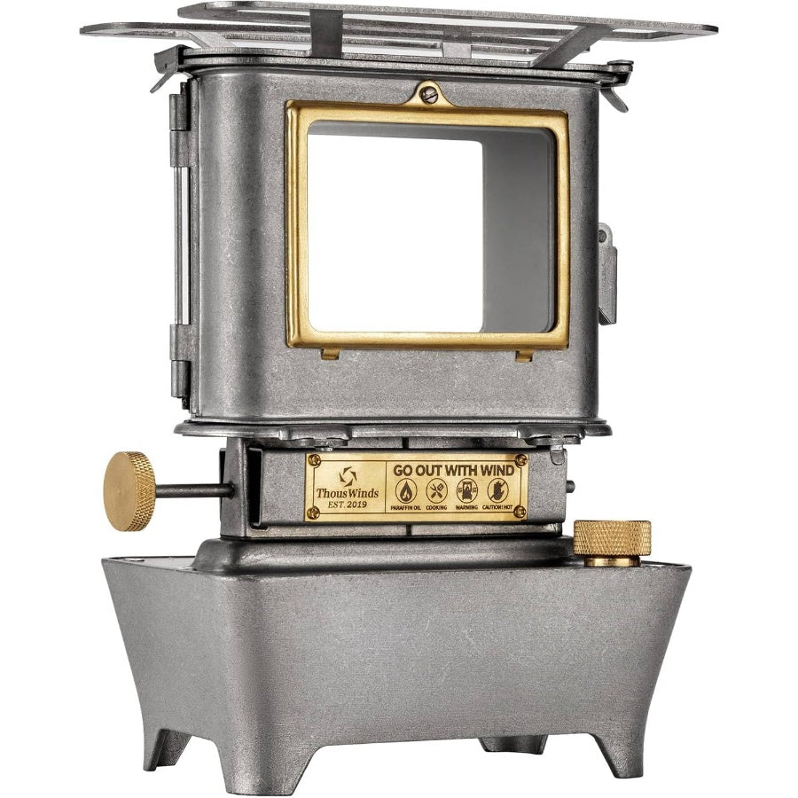 Camping, Fuel Lamp Outdoor Lighting Portable Stove Cooking Warming, Black