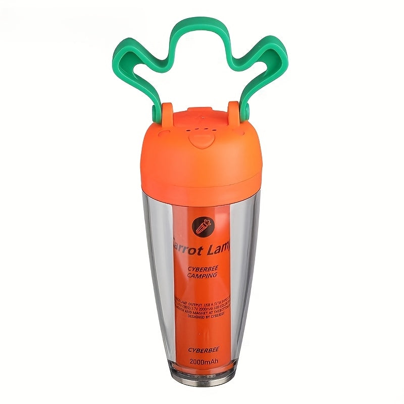Outdoor Exquisite Multifunctional Carrot Atmosphere Camping Light, Type-C Charging
