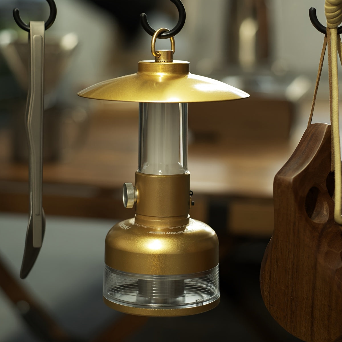 6000mAh Portable Camping Lantern with USB Rechargeable Battery, 5-Mode Adjustable Brightness