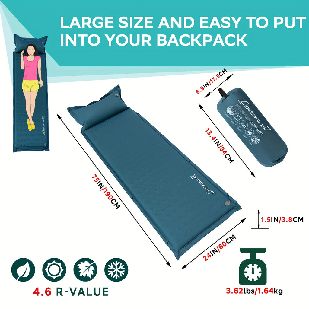 Lightweight Sleeping Pad Lightweight Self-Inflating Sleeping Pad for Camping