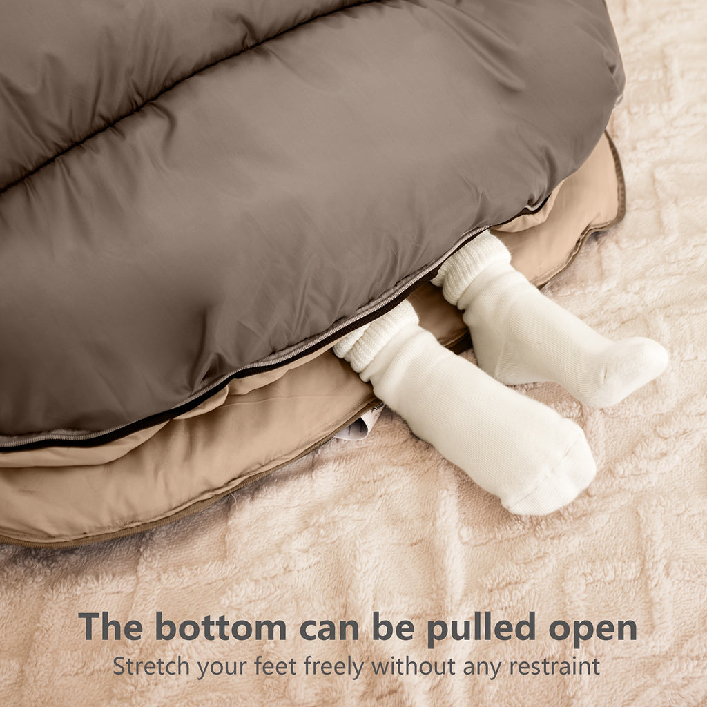 BISINNA Portable Camping Sleeping Bag for Adults - 4-Season Lightweight Backpacking