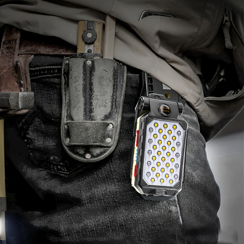 Portable Flashlight 2pcs Portable Handheld Flashlight | LED Work Light with Magnet Hook