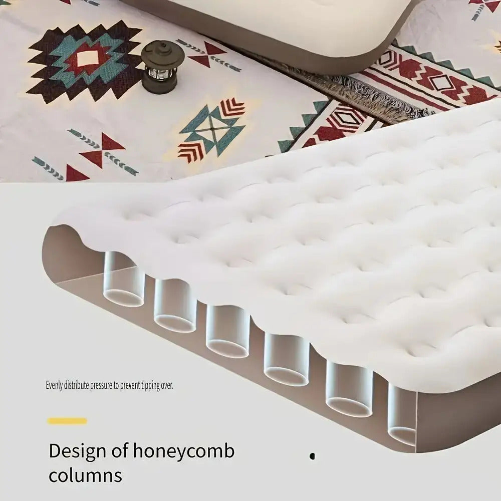 Luxury Inflatable Mattress Set, American Colorado Strawberry Festival Camping Bed Shortage