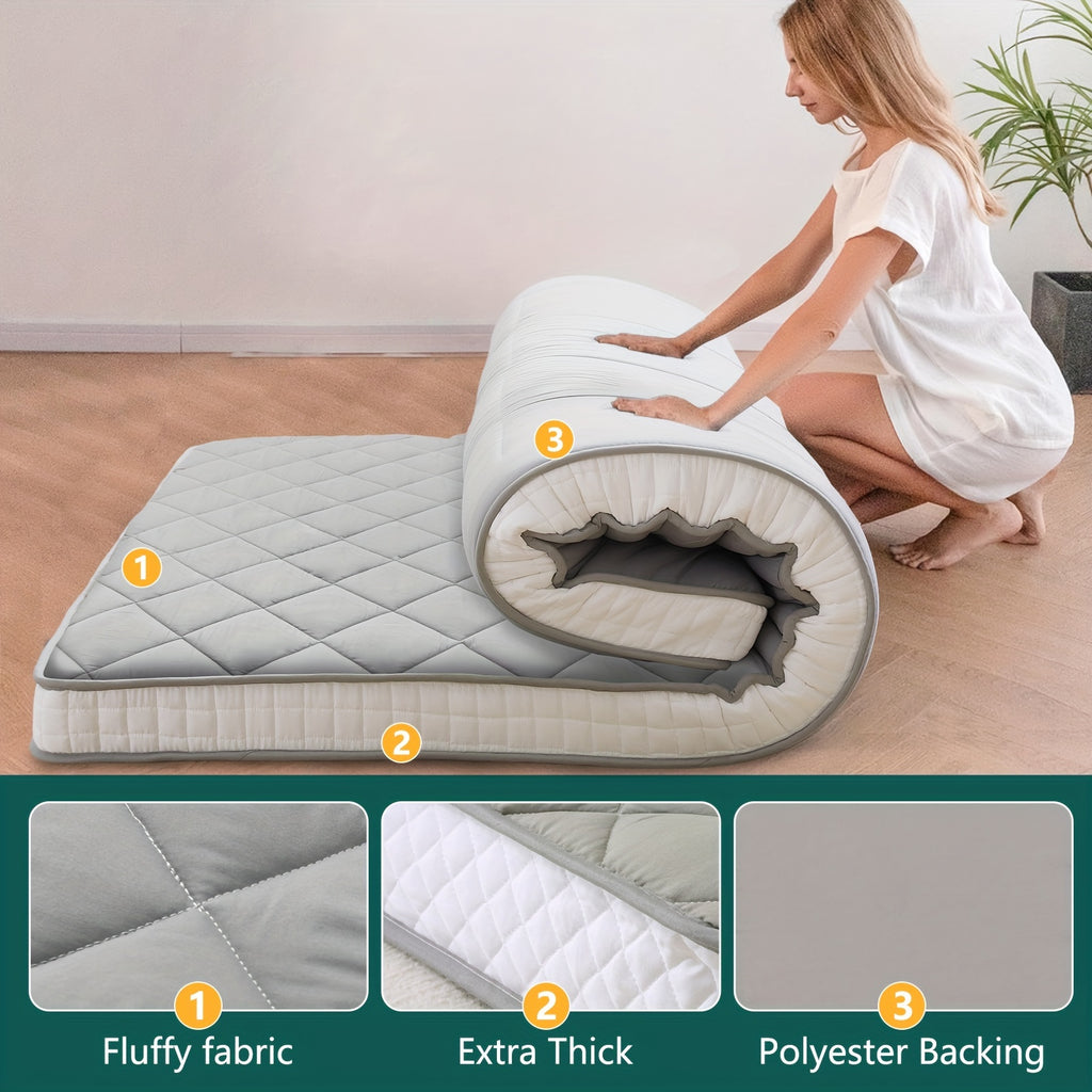 LILYPELLE Portable Japanese Floor Mattress Futon Mattress, 4\