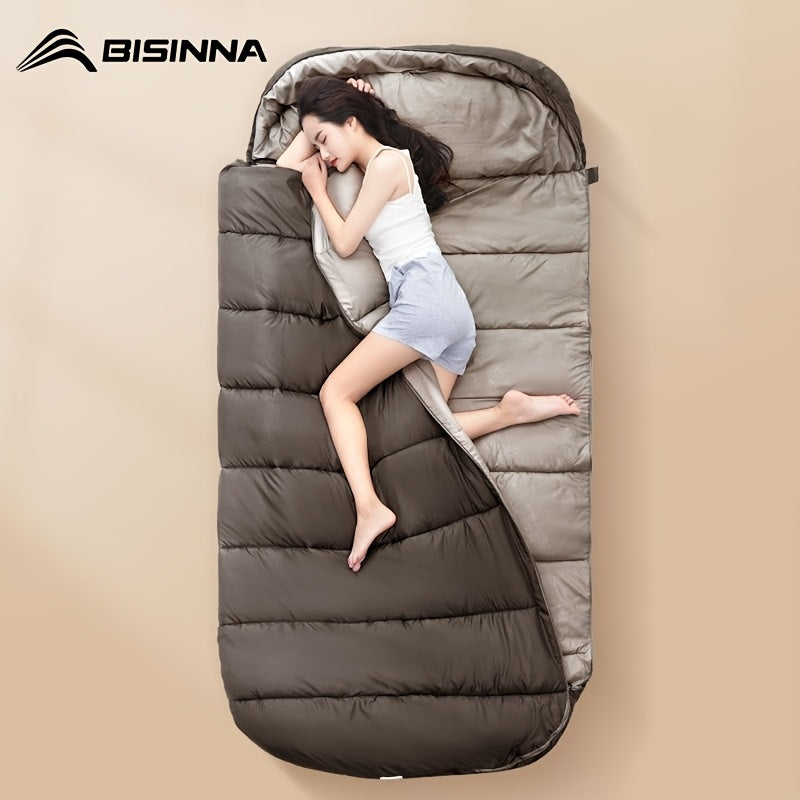 BISINNA Portable Camping Sleeping Bag for Adults - 4-Season Lightweight Backpacking