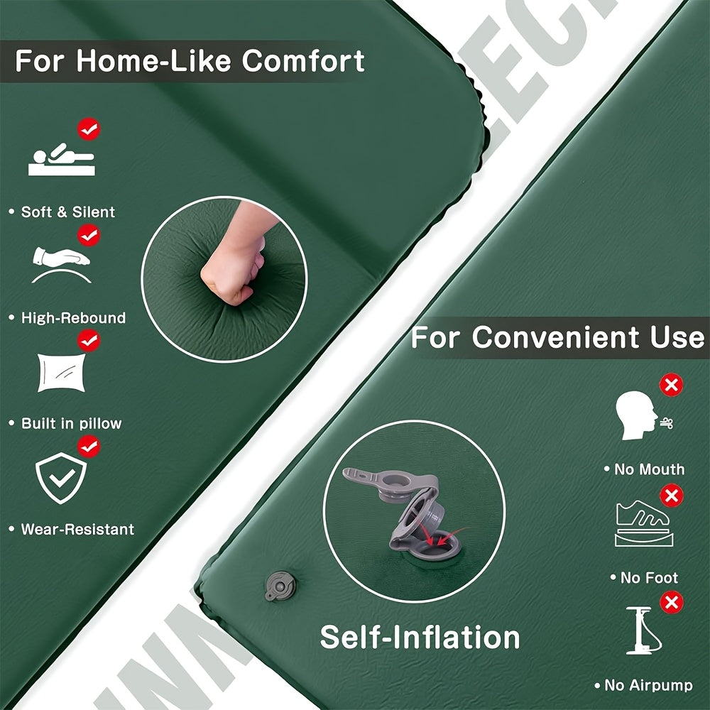 Self-Inflating Mattress for Camping, Providing Comfort for Tents And Midday Rests.