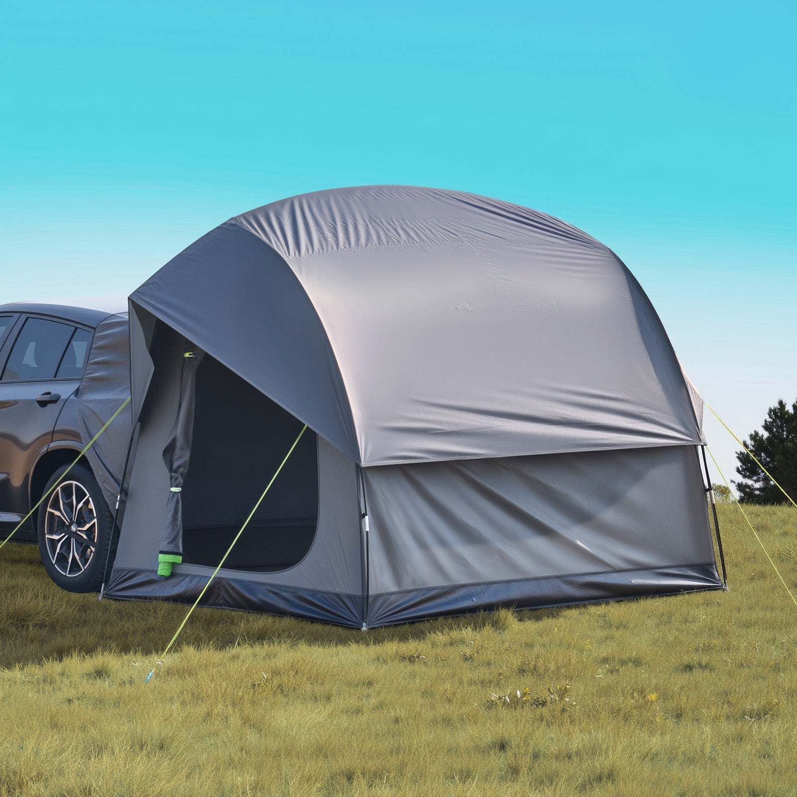 VEVOR SUV Camping Tent Outdoor SUV Tent with 2 Doors Waterproof for 5-8 Person 8\u002F10*8ft