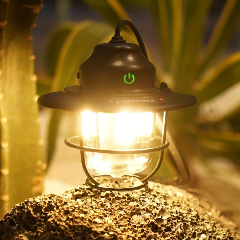 BaiHuiBri Vintage LED\u002FRechargeable Portable Outdoor Lantern\u002FRetro Metal