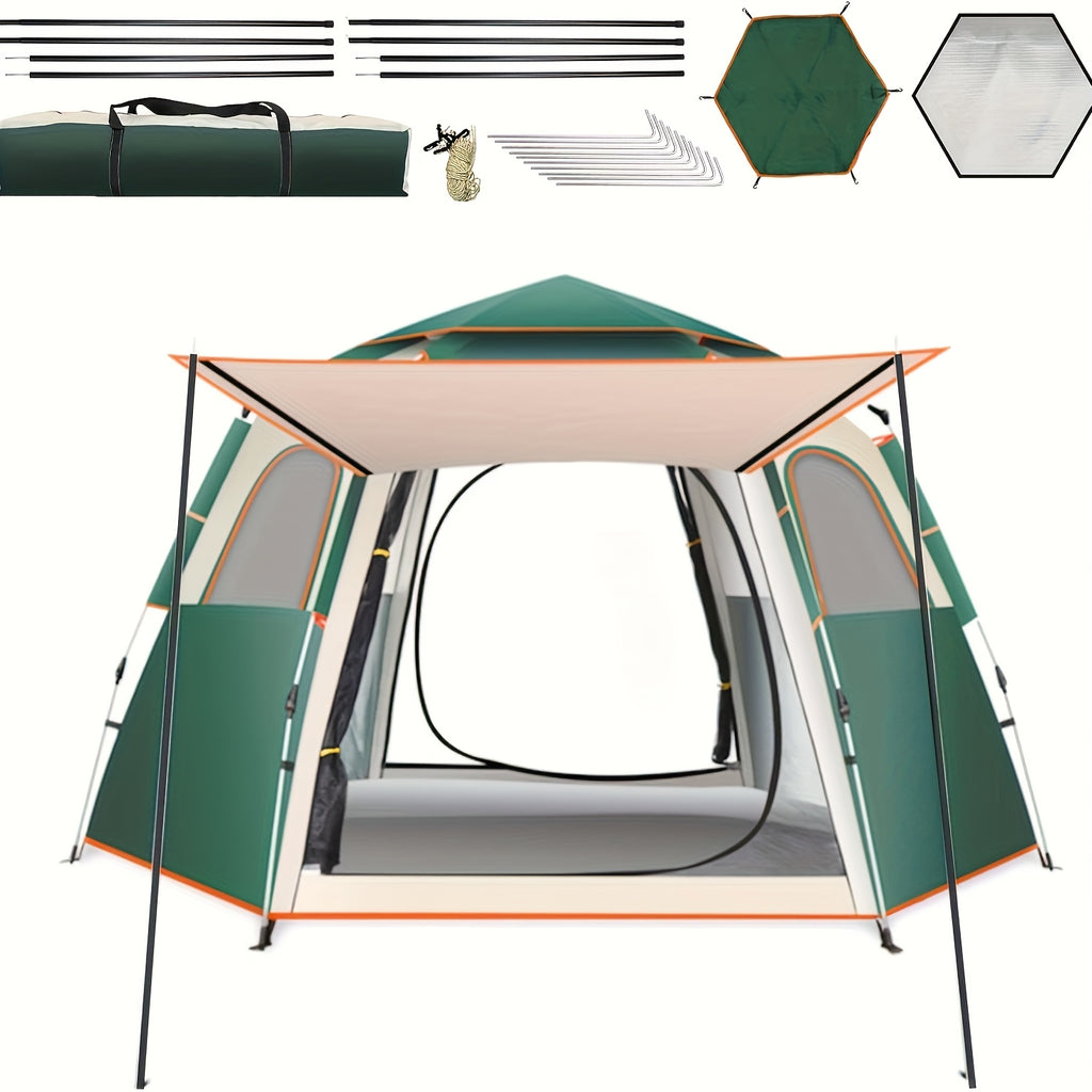 3-Second Automatic Tent 3-Second Setup Automatic Camping Tent | Large Capacity, Easy Open