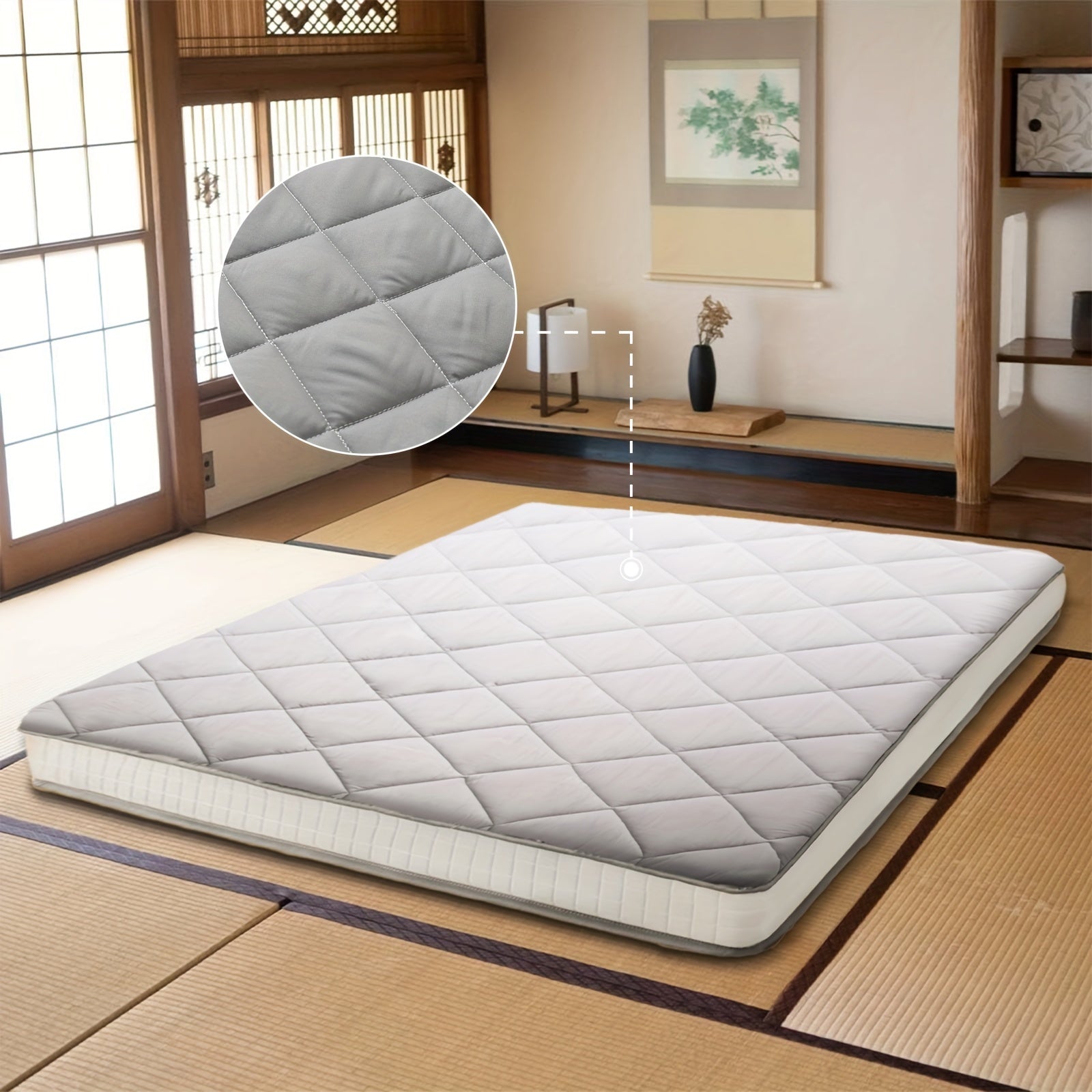 LILYPELLE Portable Japanese Floor Mattress Futon Mattress, 4\