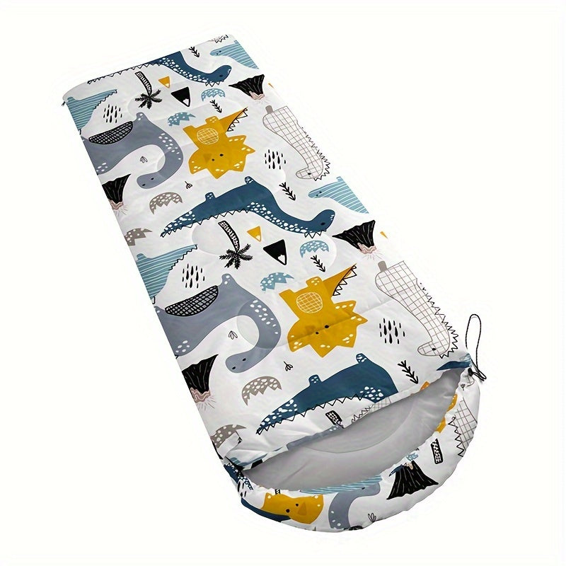 1pc Dinosaur Camping Sleeping Bag, Portable Lightweight Warm Quilt for All Seasons