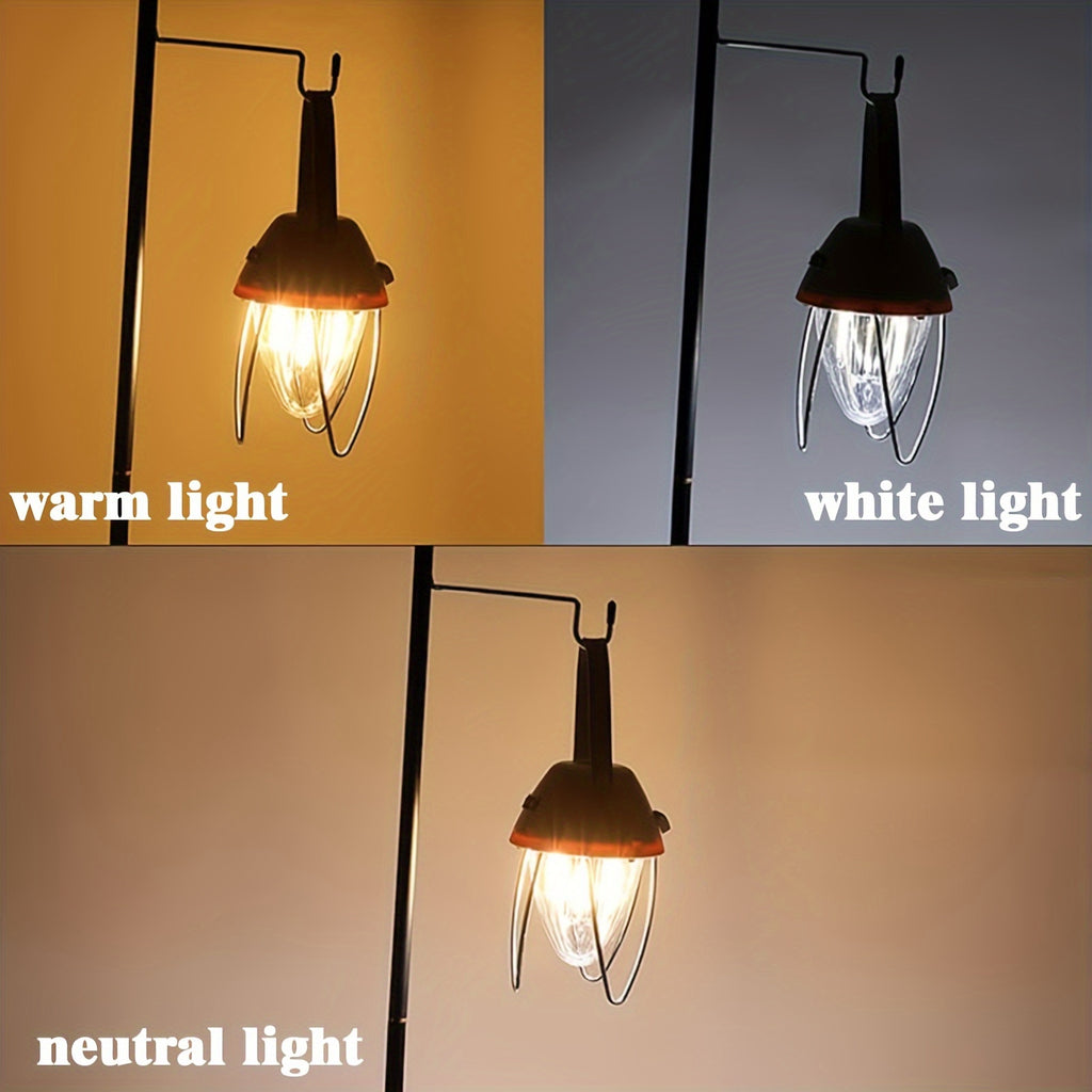 1pc LED Retro Camping Lights, Portable Multi-functional Rechargeable Tent Lights