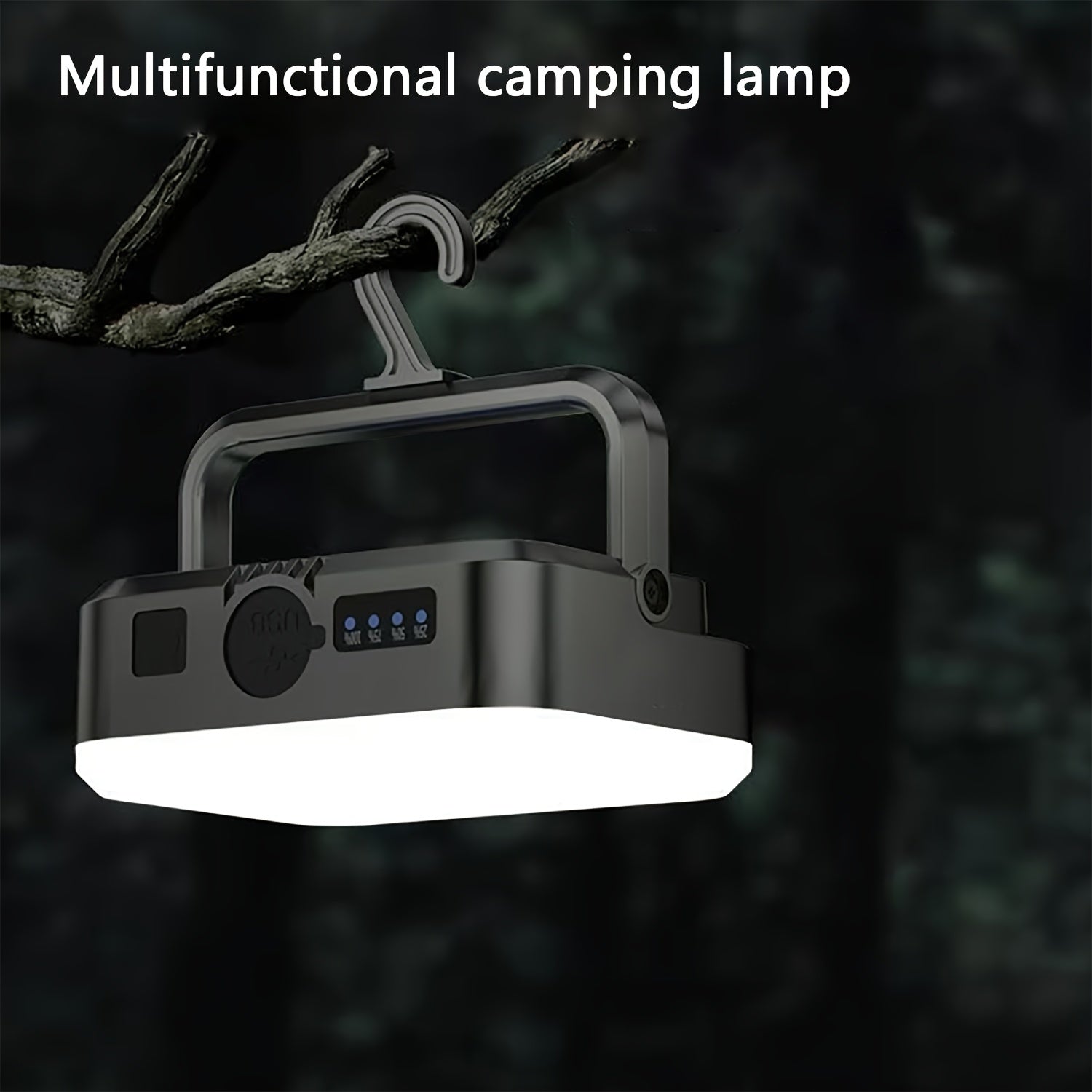 LED Camping Light, Portable Magnetic Tent Light, 4000mAh Rechargeable, Emergency Flashlight