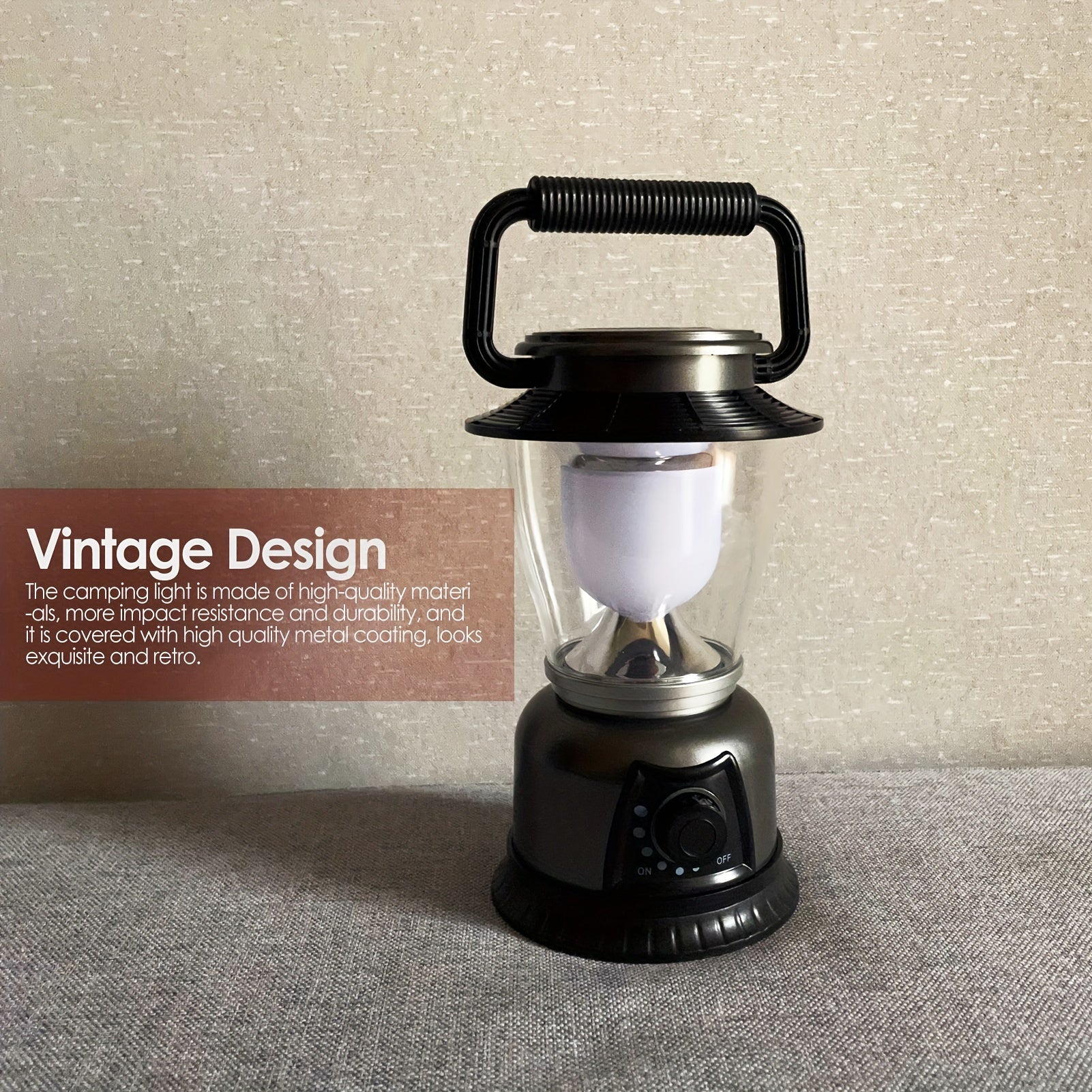 2-Pack BlazeBrite LED Camping Lanterns, Dimmable COB High Brightness