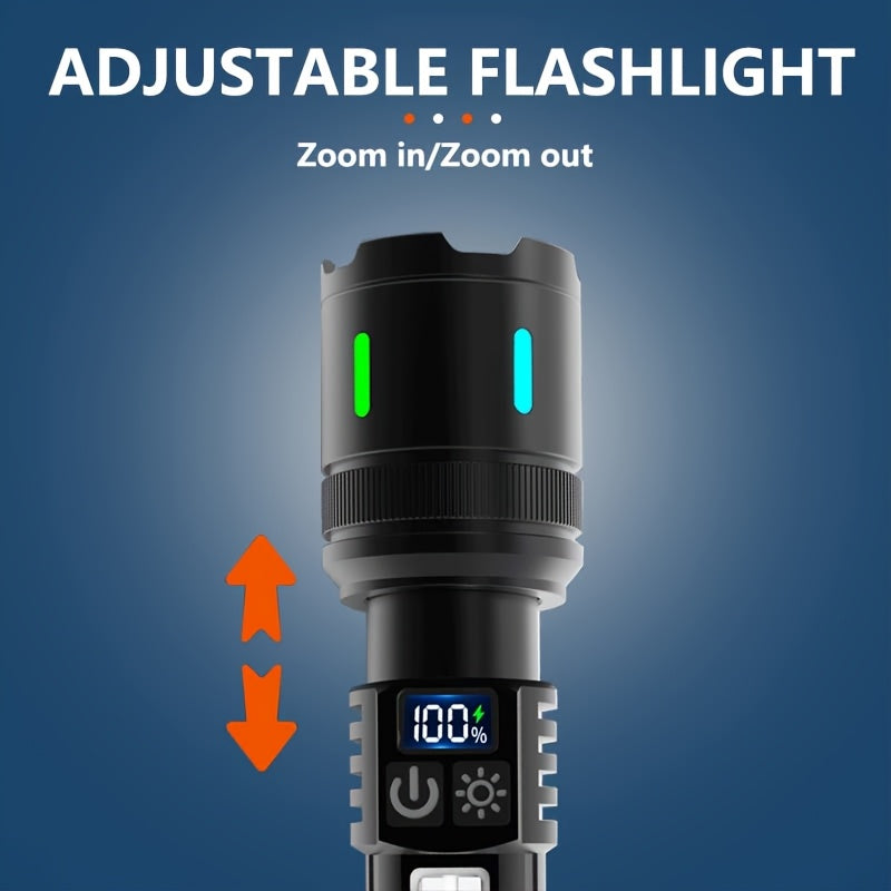 1pc\u002F2pcs Ultra-Bright Rechargeable Flashlight Gift Set, COB Flashlight