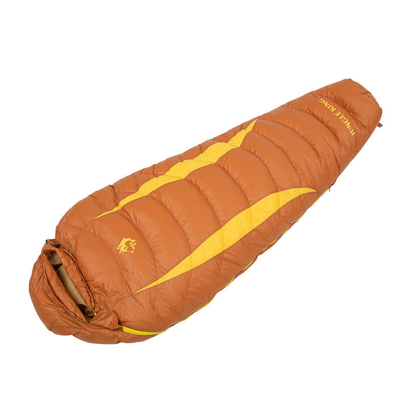 3.31LB Mummy Down Sleeping Bag, Outdoor Camping Sleeping Bag