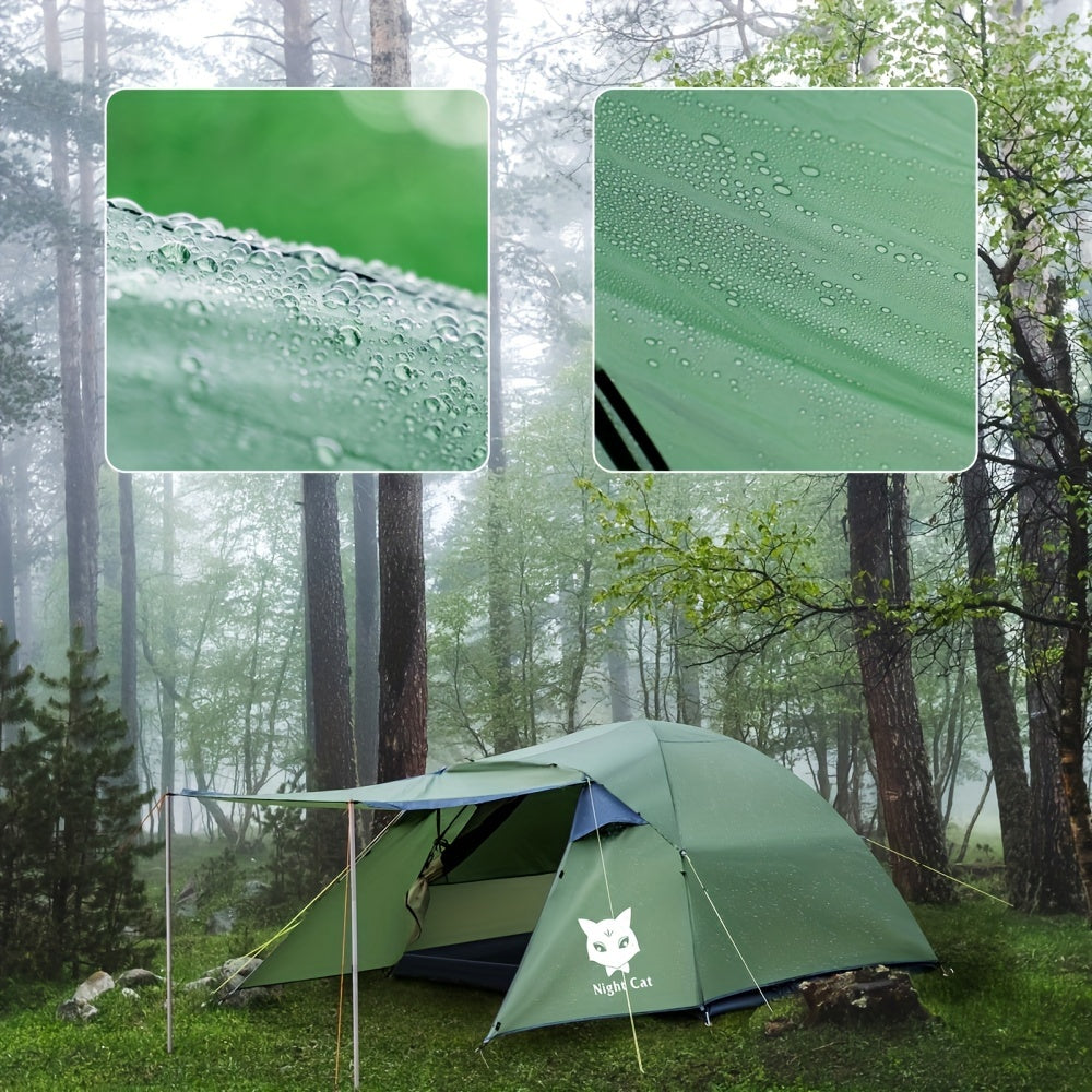 Night Cat Family Camping Tent | 2-3 Person Capacity | Multi-Color Options