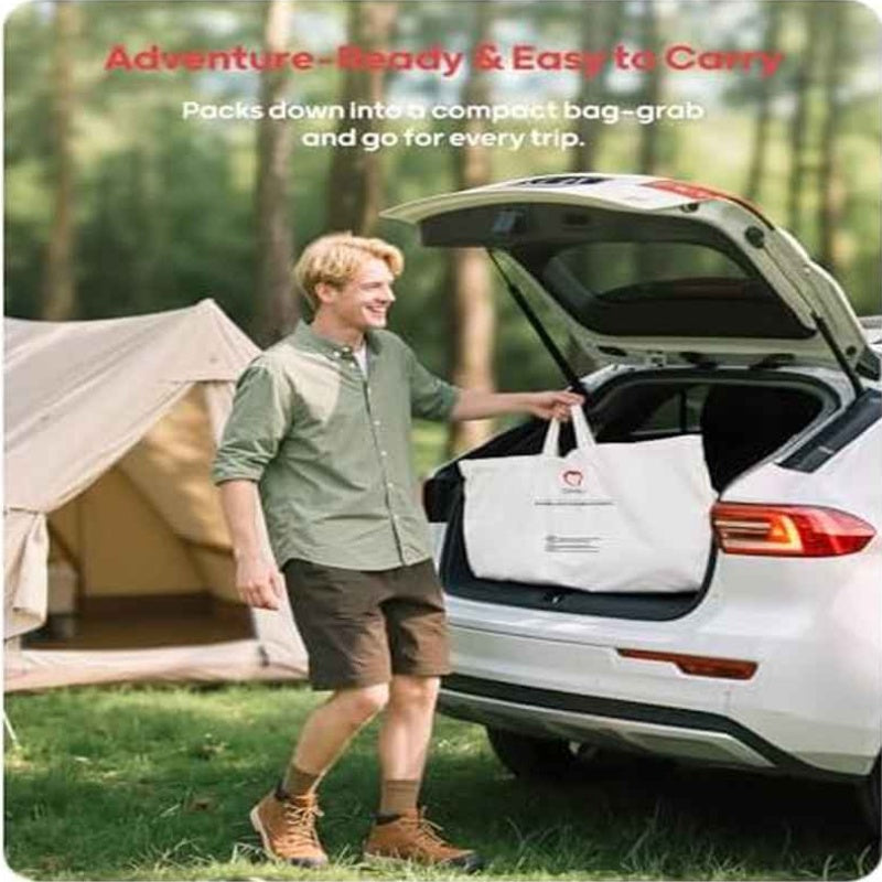 Twin Size Camping Pad - 9 Thick R8 - 10 Insulated Inflatable Mattress with Foam Comfort