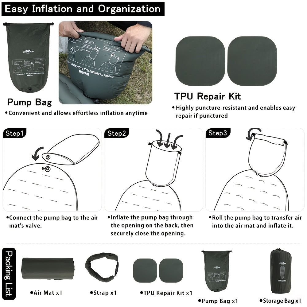 High R-Value Camping Air Mat R 6.0 Soomloom High R-Value Camping Air Mat