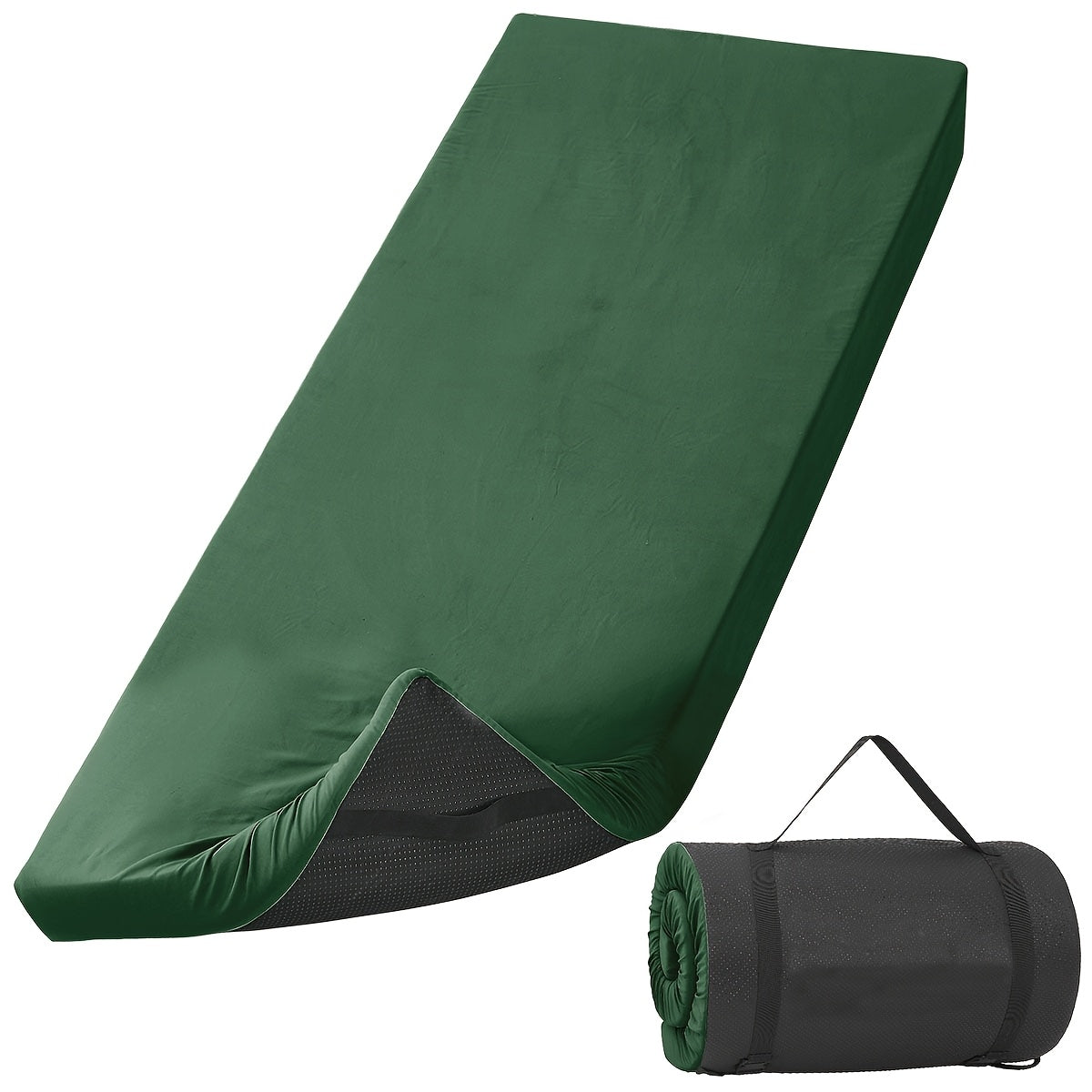Memory Foam Camping Mattress Sleeping Pad Glamping Portable Floor Mat Roll Up Futon Mattress