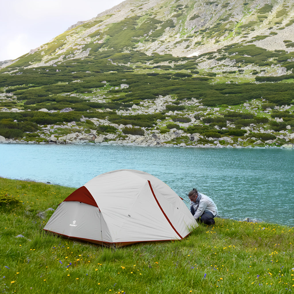 Camping Tent for 2-3 Person, Lightweight Backpacking Tent Waterproof Windproof