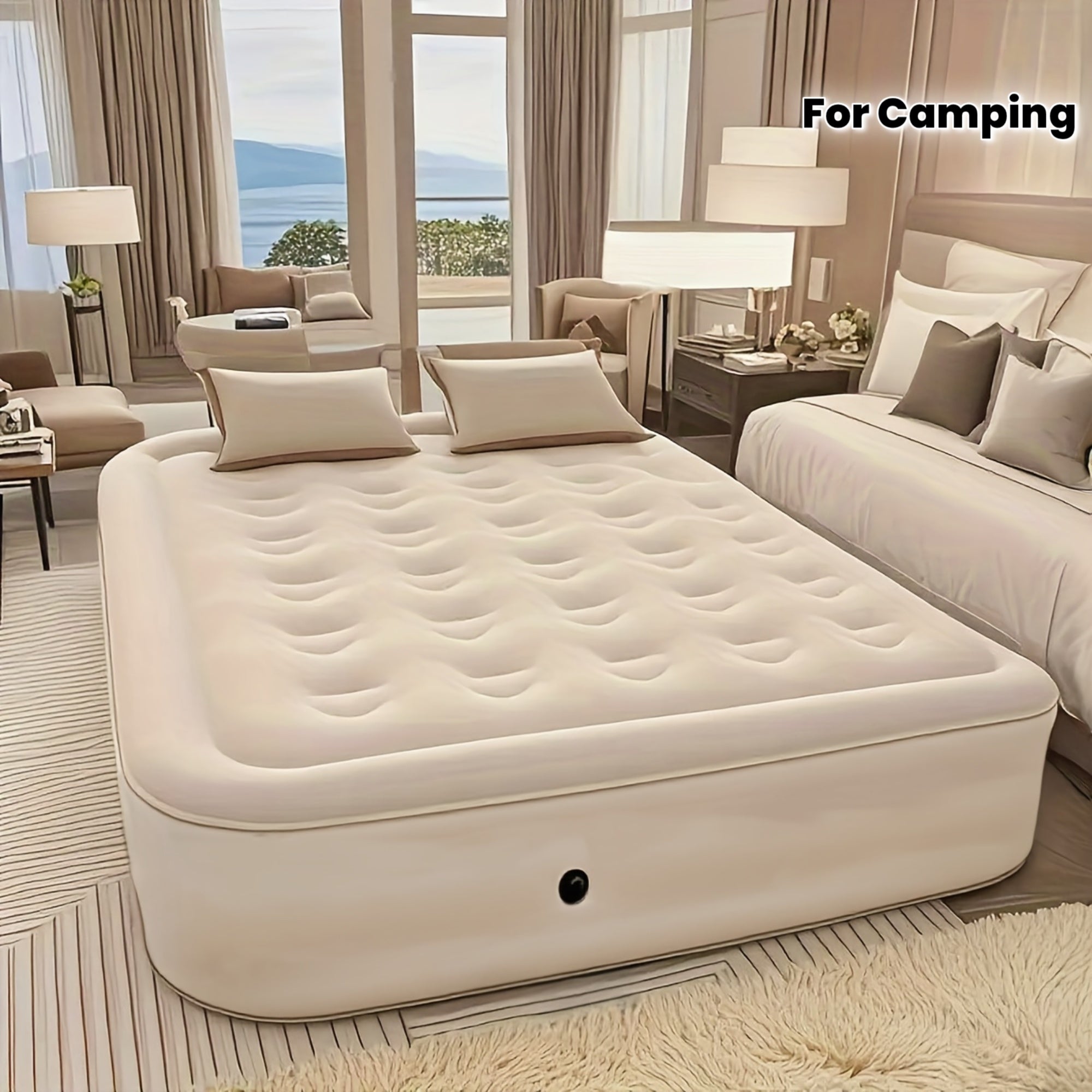 Luxury Inflatable Mattress Set, American Colorado Strawberry Festival Camping Bed Shortage