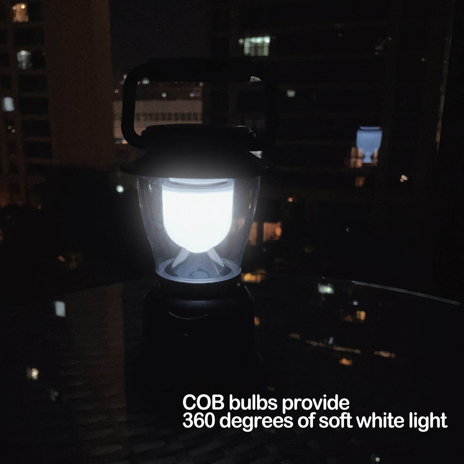 2-Pack BlazeBrite LED Camping Lanterns, Dimmable COB High Brightness