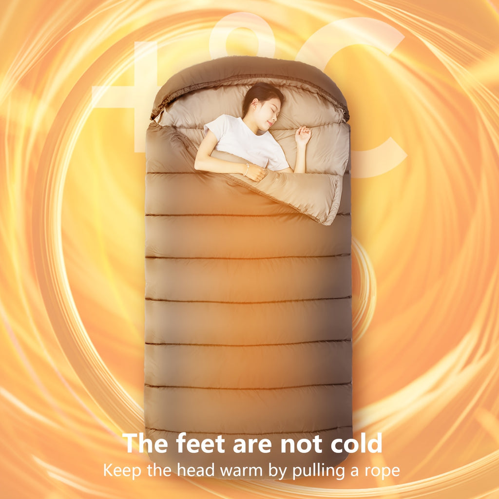 BISINNA Portable Camping Sleeping Bag for Adults - 4-Season Lightweight Backpacking