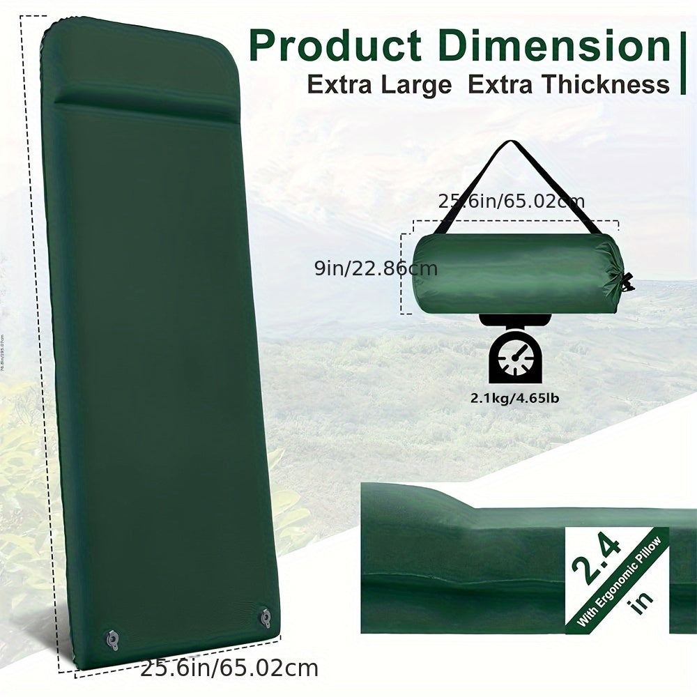 Self-Inflating Mattress for Camping, Providing Comfort for Tents And Midday Rests.