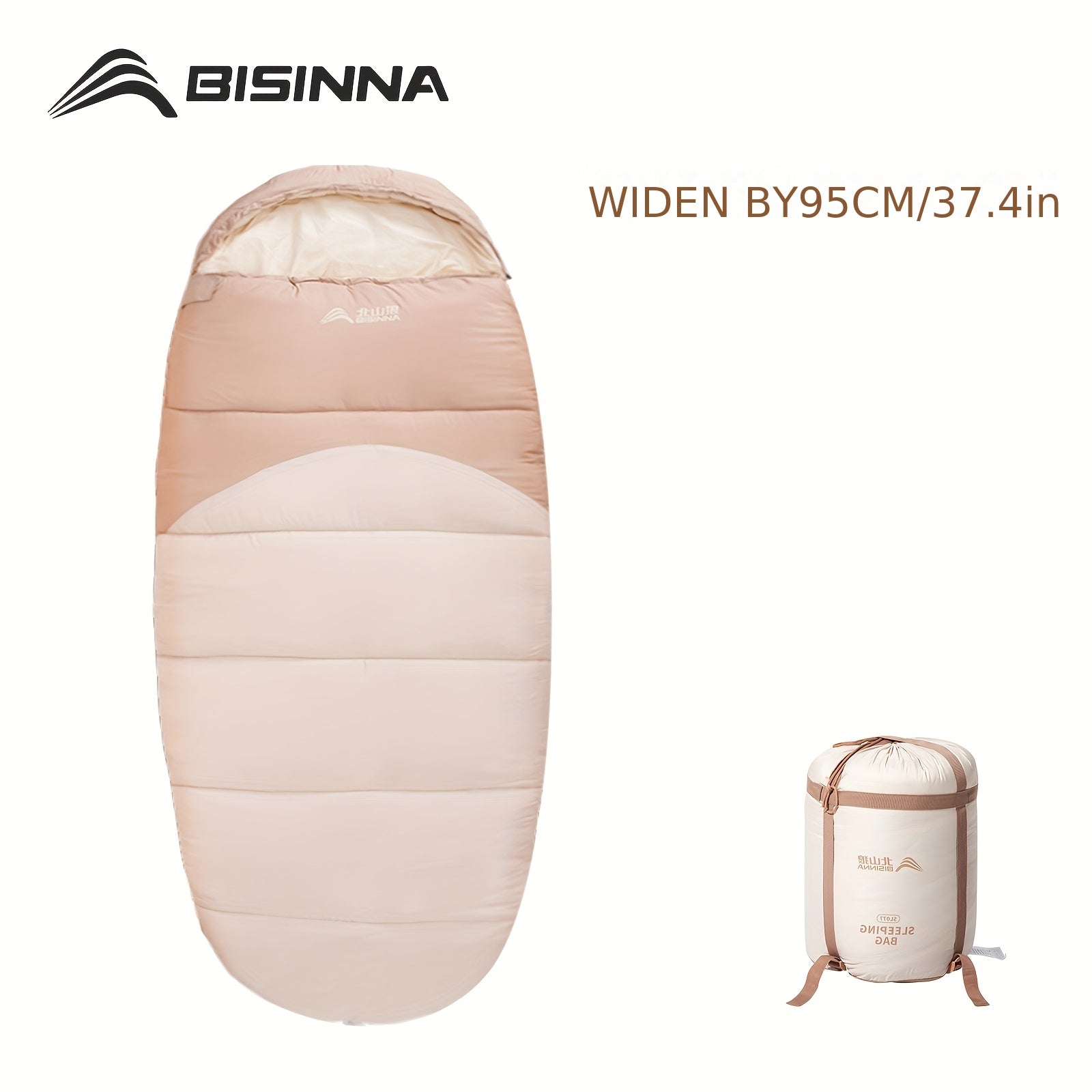BISINNA 1-Person All-Season Sleeping Bag - Lightweight Compact & Warm